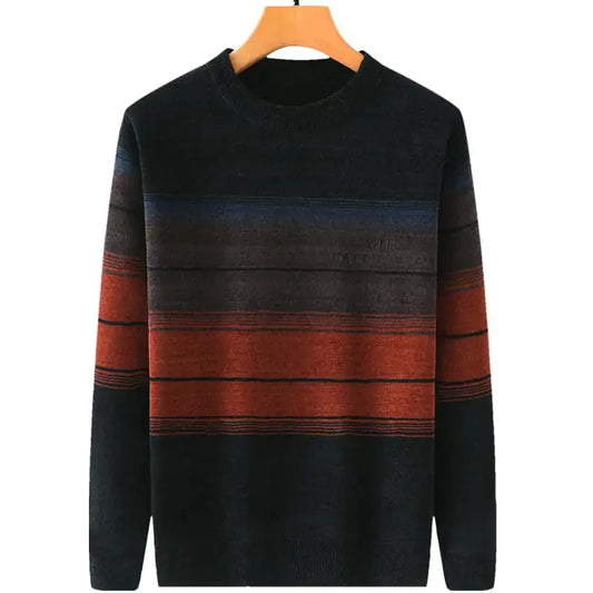 Chenille Dad Sweater with Bottom Design