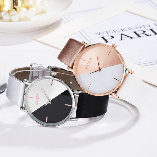 Ladies Two-Color Quartz Watch for Students and Gifts